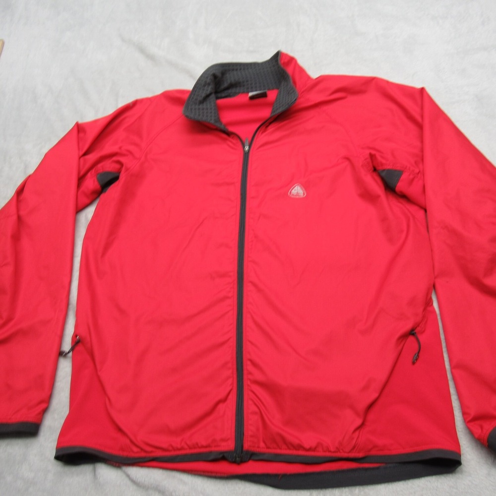 Nike ACG Jacket Men Medium Red Raglan Sleeve All Conditions Gear Full Zip READ